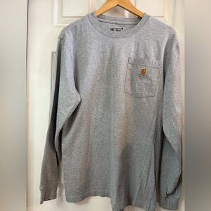 Carhartt Long Sleeve Cotton w Front Pocket Shirt size small